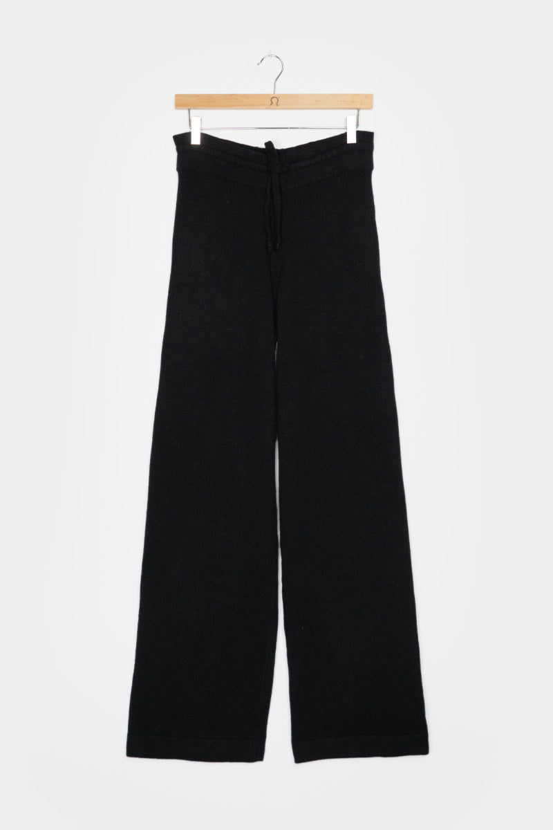 Nero Ardesia | Pantalone Donna Cashmere Rigenerato Zelda
