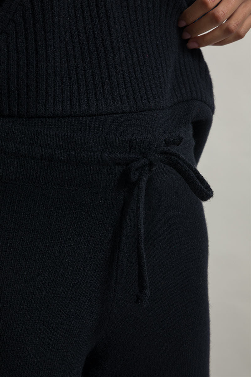 Nero Ardesia | Pantalone Donna Cashmere Rigenerato Zelda