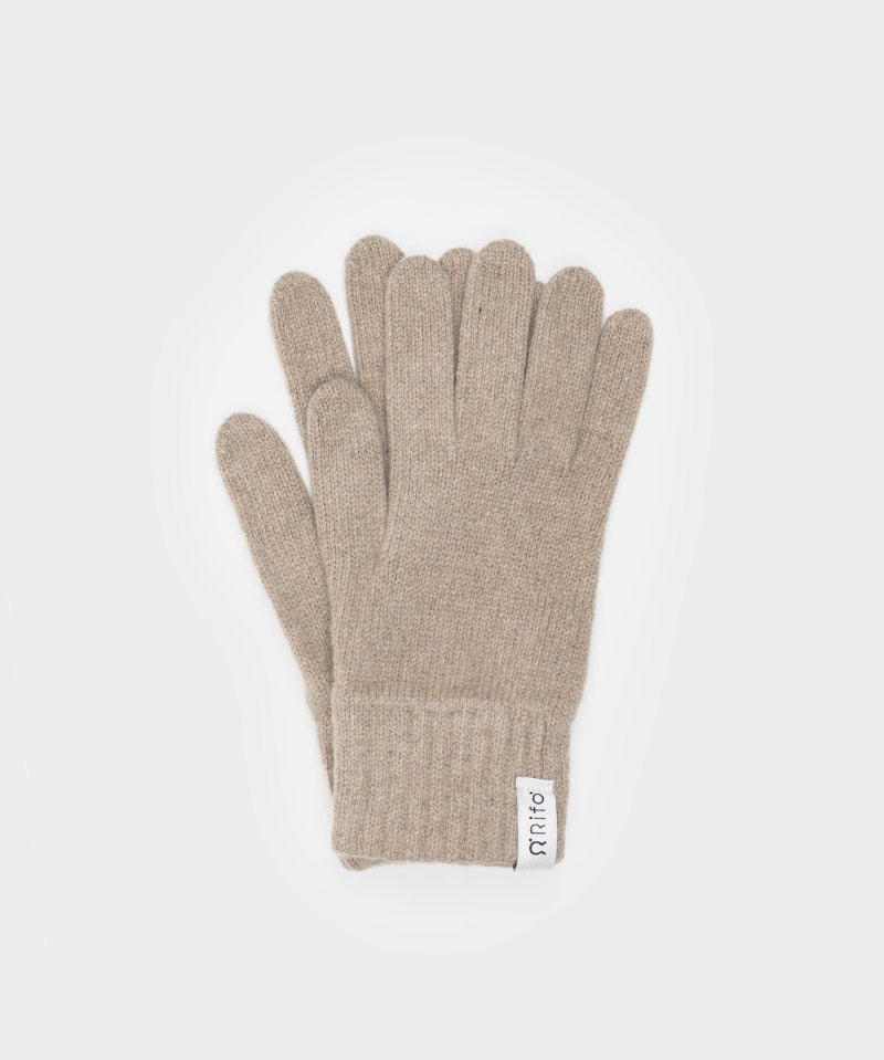 Beige Sabbia | Guanti donna cashmere rigenerato
