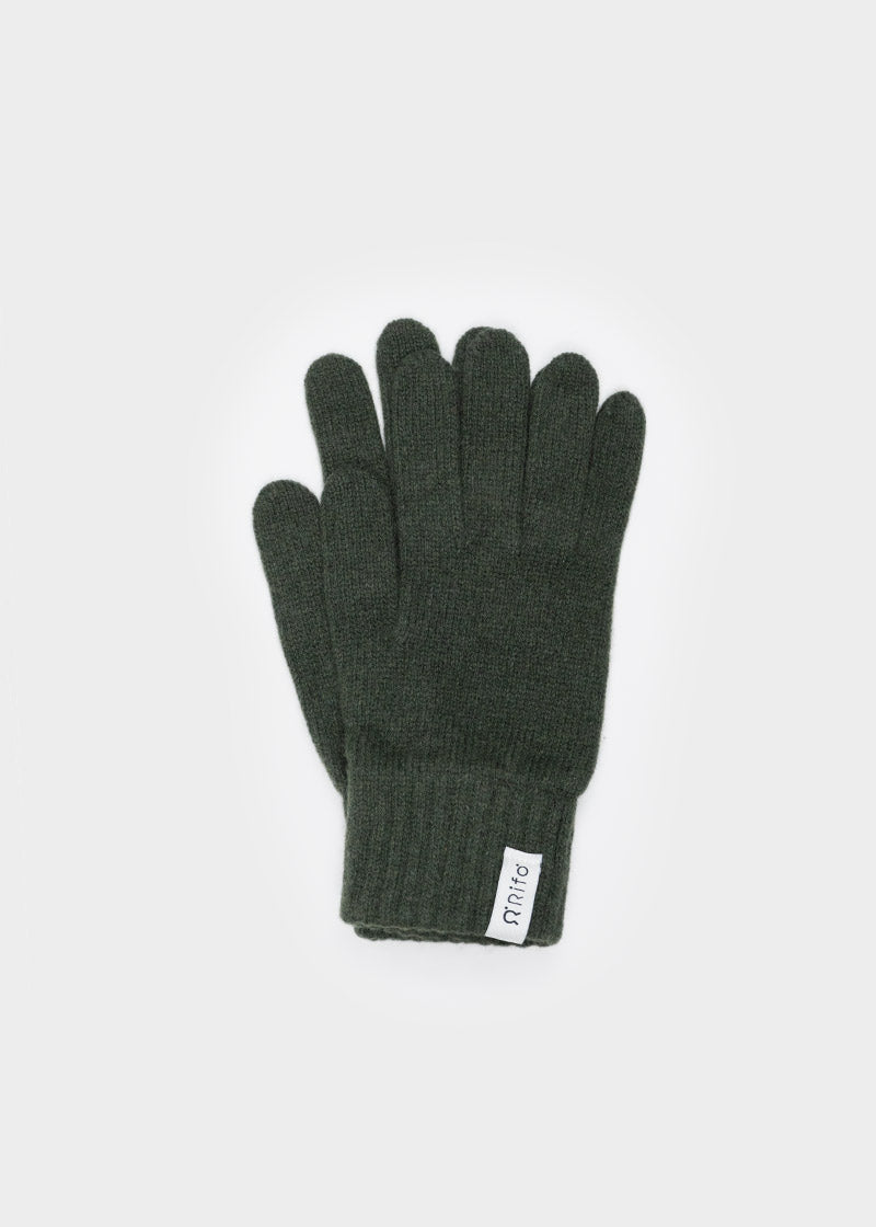 Verde Foresta | Guanti donna cashmere rigenerato