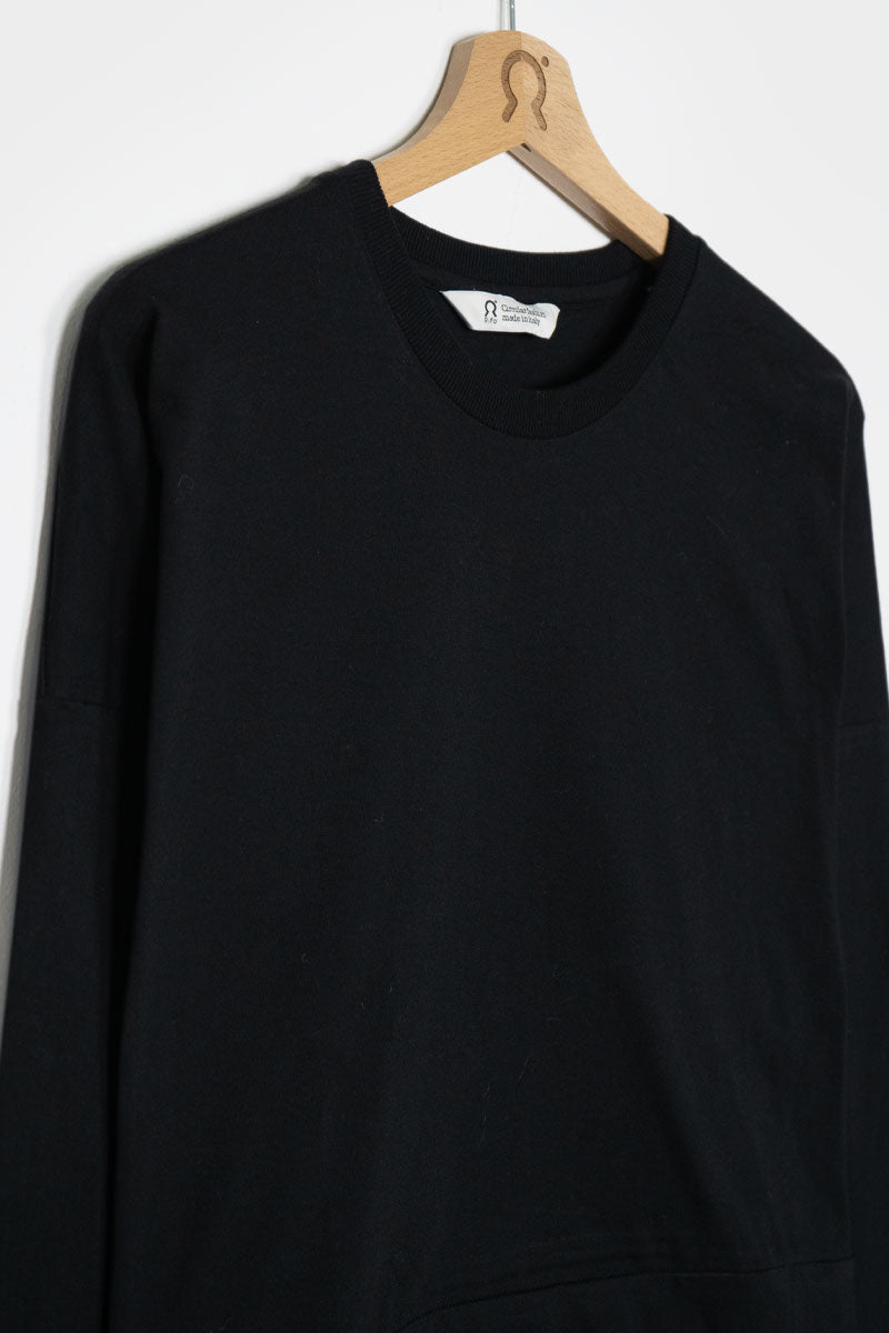 Nero Corvino | Maglia Donna Cotone Rigenerato Zoe