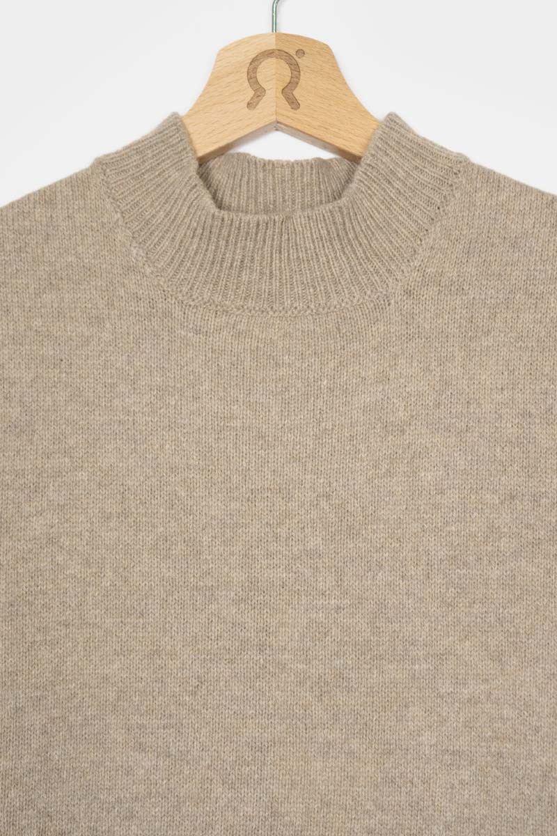 Beige Sabbia | Abito Cashmere Rigenerato Michela