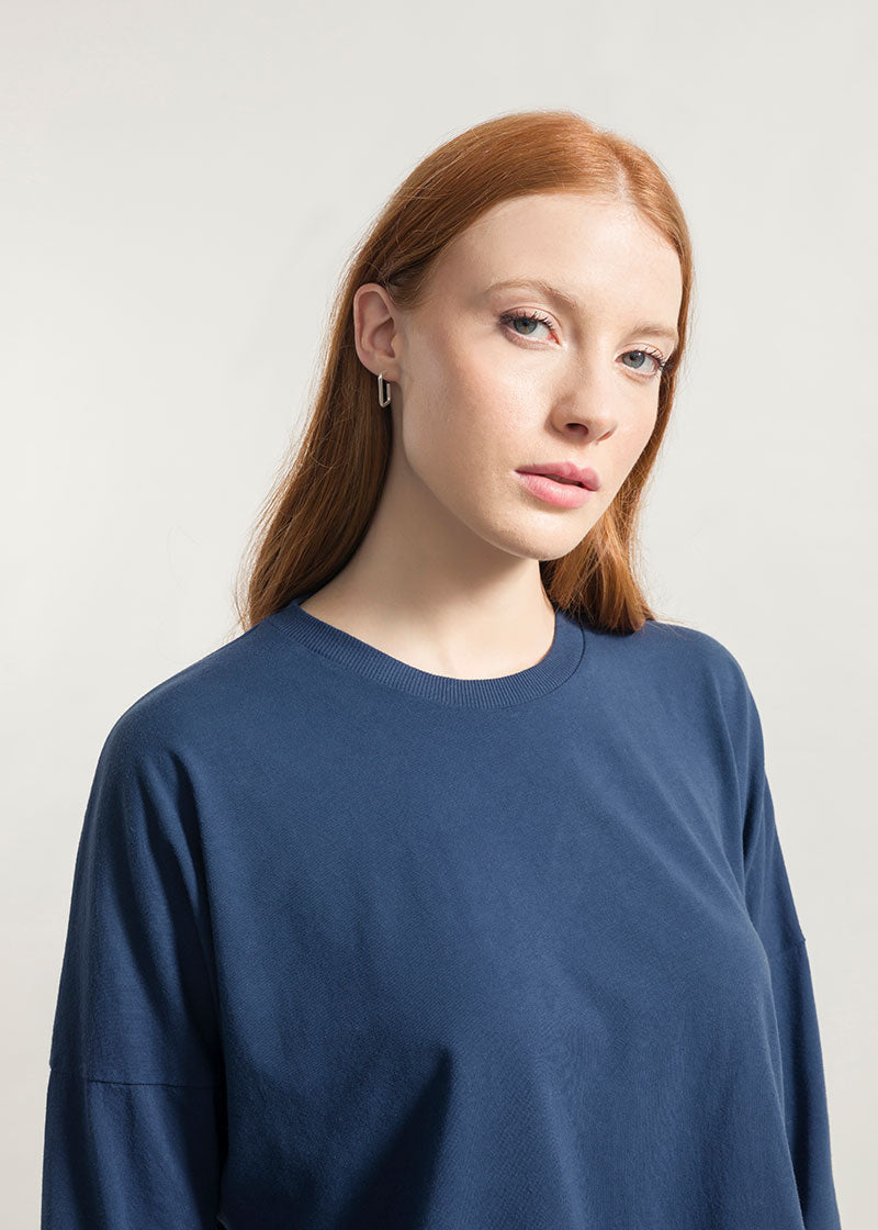 Blu Balena | Maglia Donna Cotone Rigenerato Zoe