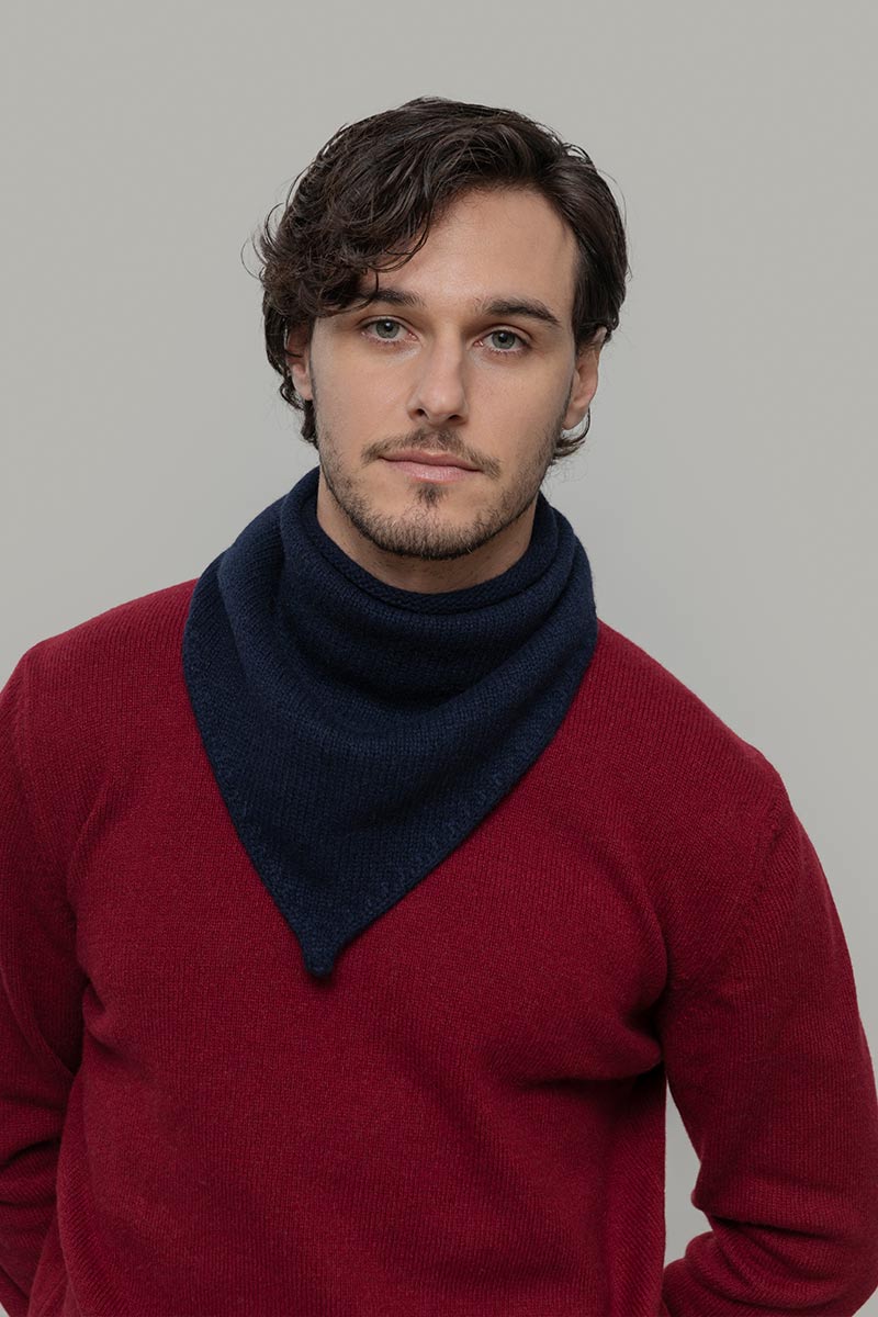 Foulard Cashmere Bandana Unisex Cashmere Rigenerato Masha - Rifò Lab Moda circolare made in Italy