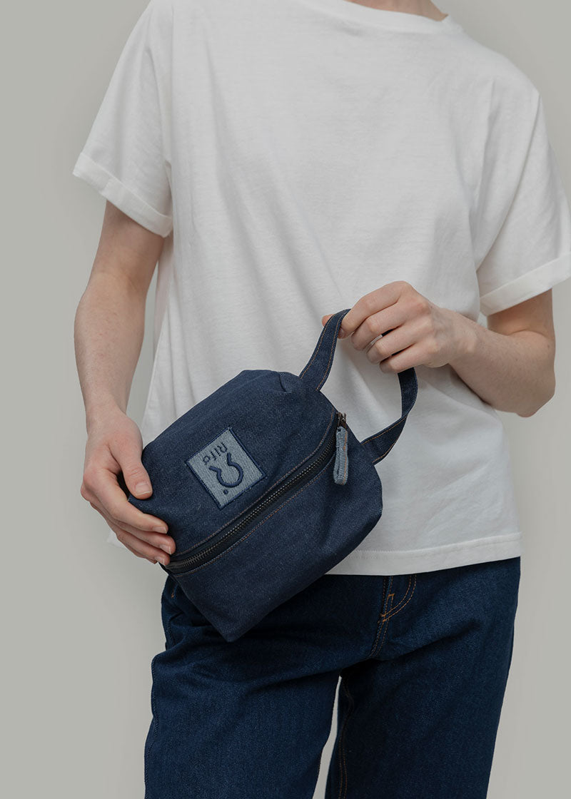 Pochette Jeans Jacky borsello beauty denim rigenerato - Rifò