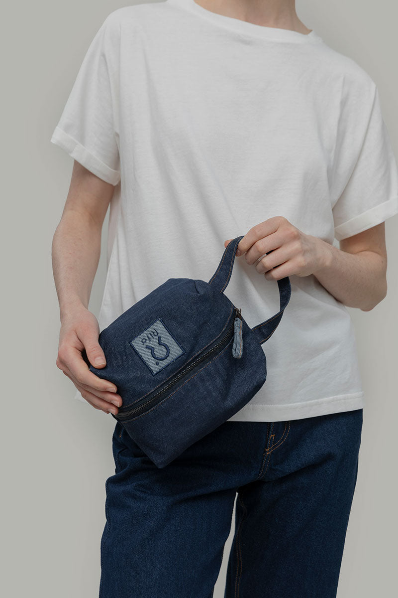 Pochette Jeans Jacky borsello beauty denim rigenerato - Rifò