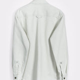 Overshirt Giacca Denim Rigenerato Unisex Remi Bianco Ecrù - Rifò Lab Moda circolare made in Italy