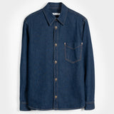 Overshirt Giacca Denim Rigenerato Unisex Remi Blu Indigo - Rifò Lab Moda circolare made in Italy
