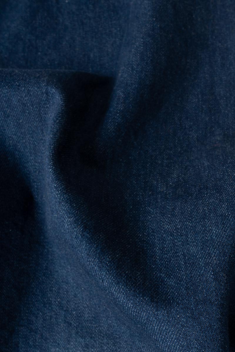 Overshirt Giacca Denim Rigenerato Unisex Remi Blu Indigo - Rifò Lab Moda circolare made in Italy