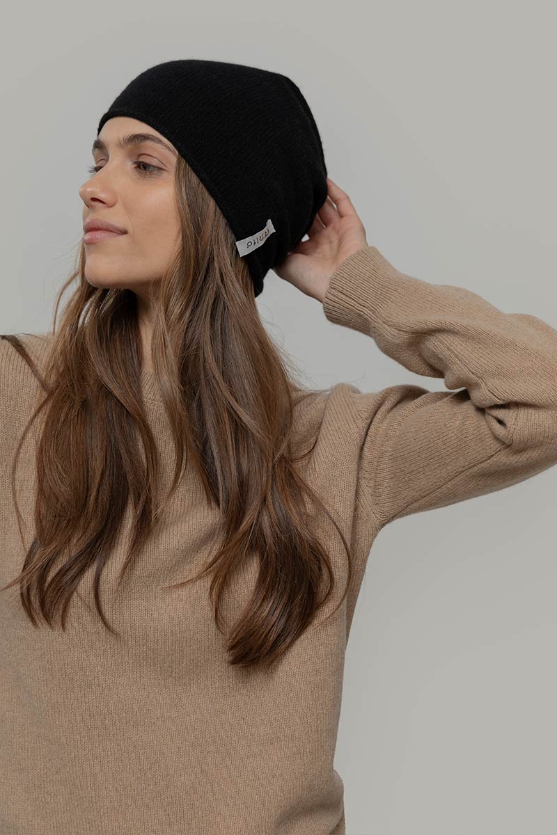 Beanie Cappello Lana Rigenerata Unisex Frank - Rifò Lab Moda circolare made in Italy