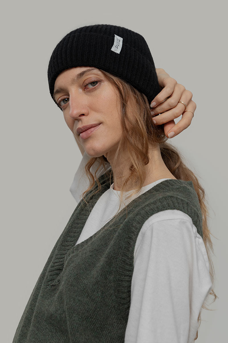 Cappello Cashmere rigenerato Marcello - Rifò Lab Moda circolare made in Italy