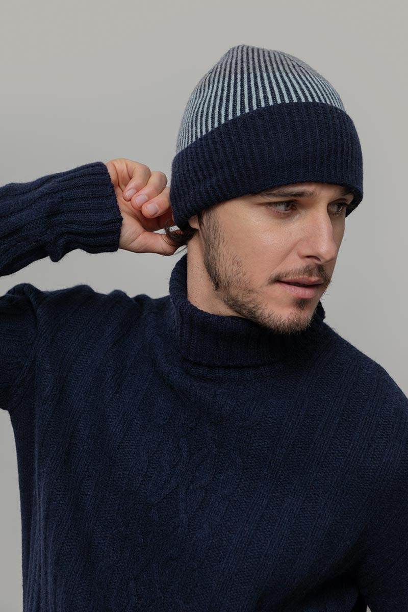 Beanie Cappello Cashmere Uomo Donna Unisex Vanda - Rifò Lab Moda circolare made in Italy