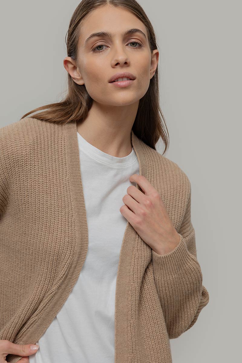 Cardigan Donna Cashmere Rigenerato Margherita - Rifò Lab Moda circolare made in Italy