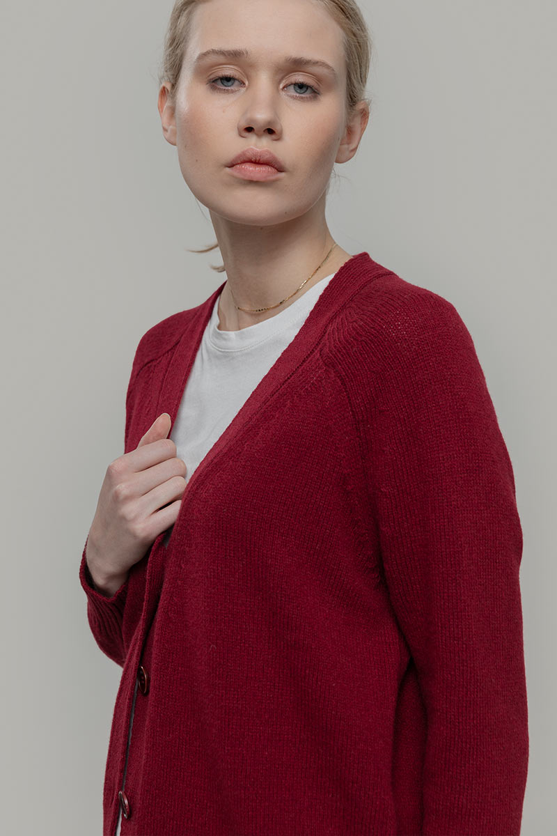 Cardigan con bottoni Donna Cashmere Rigenerato Tosca