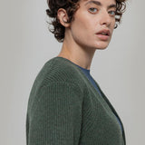 Cardigan Lungo Donna Lana Rigenerata Gioia - Rifò Lab Moda circolare made in Italy