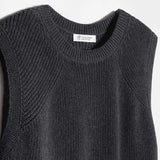 Gilet Donna Cotone Rigenerato Adelaide Grigio Nero