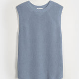 Gilet Donna Cotone Rigenerato Adelaide Blu Indigo