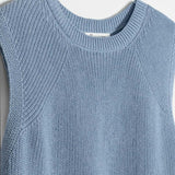 Gilet Donna Cotone Rigenerato Adelaide Blu Indigo