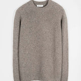 Maglia Girocollo Unisex Cashmere Rigenerato Alfredo Beige - Rifò Lab Moda circolare made in Italy