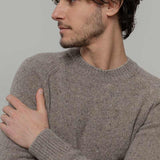 Maglia Girocollo Unisex Cashmere Rigenerato Alfredo Beige - Rifò Lab Moda circolare made in Italy