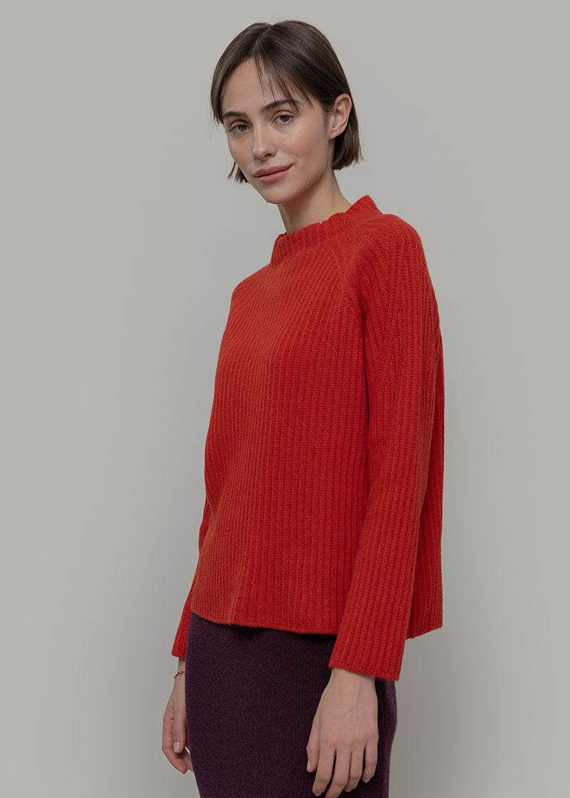 Maglia Collo Lupetto Donna Lana Paola - Rifò Lab Moda circolare made in Italy