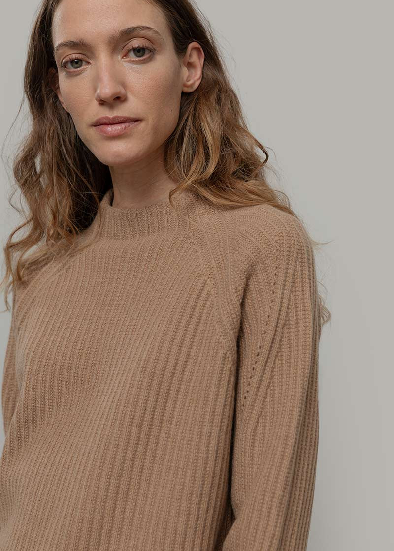 Maglia Collo Lupetto Donna Lana Paola - Rifò Lab Moda circolare made in Italy
