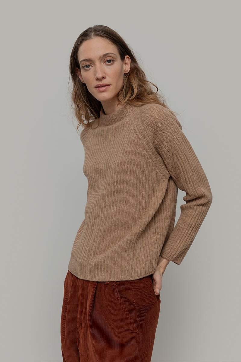 Maglia Collo Lupetto Donna Lana Paola - Rifò Lab Moda circolare made in Italy