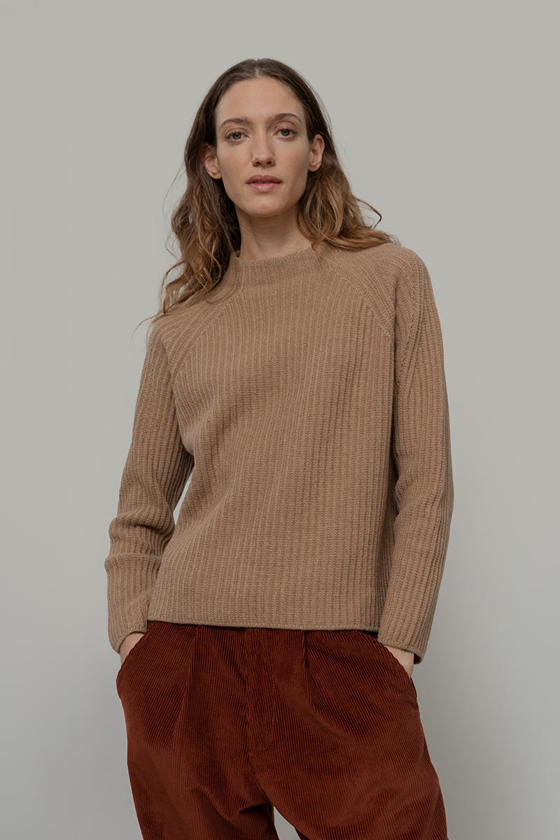 Maglia Collo Lupetto Donna Lana Paola - Rifò Lab Moda circolare made in Italy