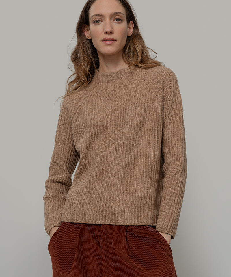 Maglia Collo Lupetto Donna Lana Paola - Rifò Lab Moda circolare made in Italy