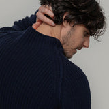 Maglione Collo Alto Unisex Lana Rigenerata Corrado - Rifò Lab Moda circolare made in Italy