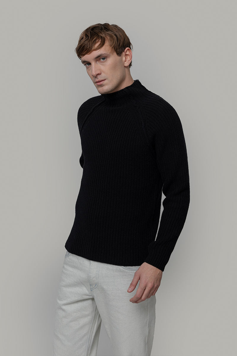 Maglione Collo Alto Unisex Lana Rigenerata Corrado - Rifò Lab Moda circolare made in Italy