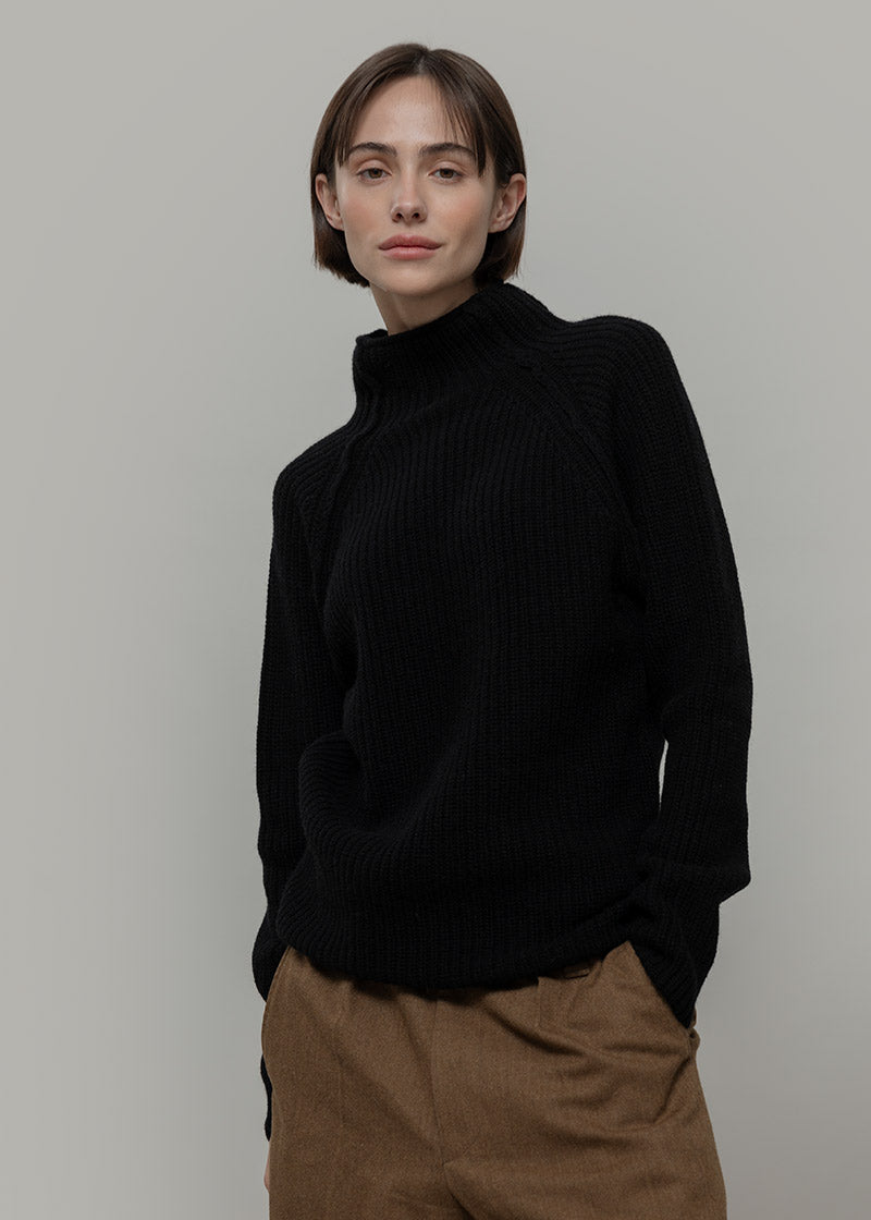 Maglione Collo Alto Unisex Lana Rigenerata Corrado - Rifò Lab Moda circolare made in Italy