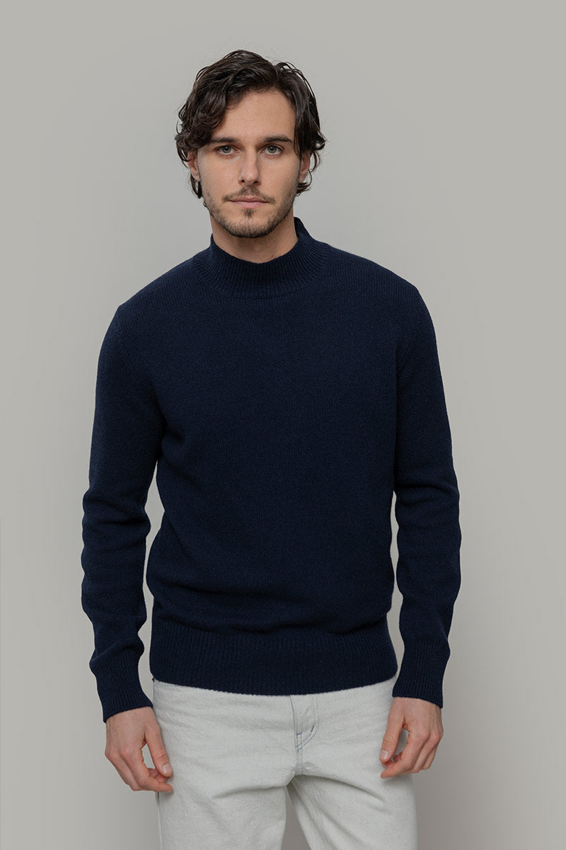 Nero Ardesia | Maglia Uomo Cashmere Rigenerato Clemente