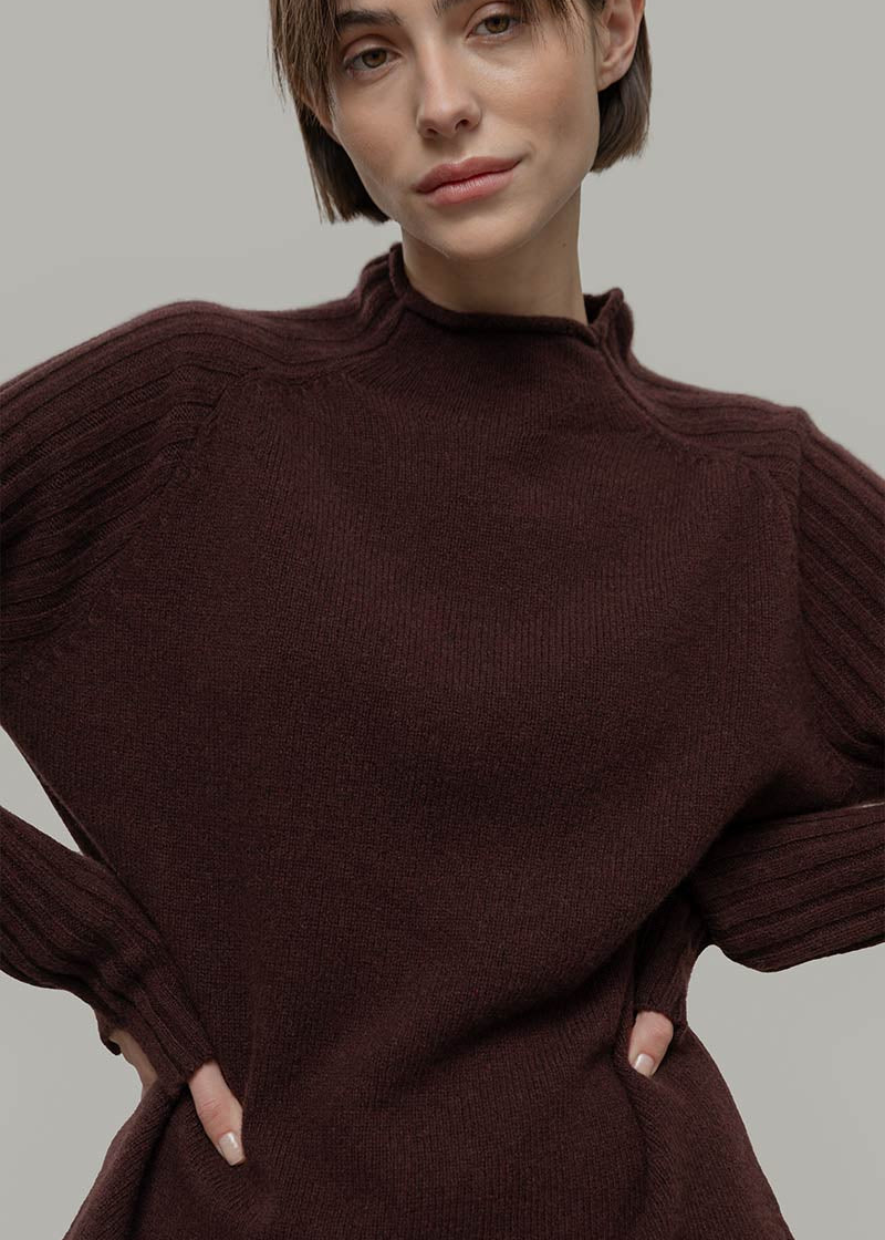 Maglia Lupetto Donna Cashmere Rigenerato Loretta - Rifò Lab Moda circolare made in Italy
