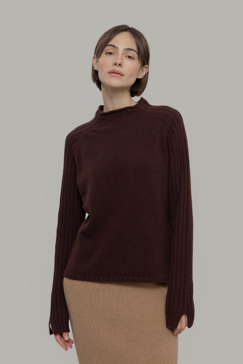 Maglia Lupetto Donna Cashmere Rigenerato Loretta - Rifò Lab Moda circolare made in Italy