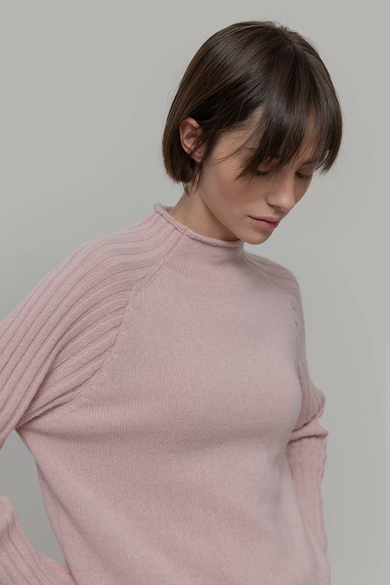 Maglia Lupetto Donna Cashmere Rigenerato Loretta - Rifò Lab Moda circolare made in Italy