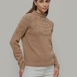 Maglia Donna Lana Corinna Maglione con Trecce Lana Rigenerata - Rifò Lab Moda circolare made in Italy