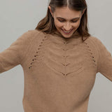 Maglia Donna Lana Corinna Maglione con Trecce Lana Rigenerata - Rifò Lab Moda circolare made in Italy