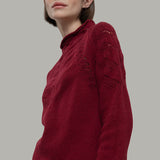 Maglia Donna Lana Corinna Maglione con Trecce Lana Rigenerata - Rifò Lab Moda circolare made in Italy