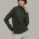 Maglia Donna Lana Corinna Maglione con Trecce Lana Rigenerata - Rifò Lab Moda circolare made in Italy