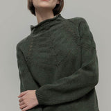 Maglia Donna Lana Corinna Maglione con Trecce Lana Rigenerata - Rifò Lab Moda circolare made in Italy