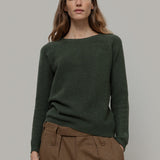 Verde Foresta | Maglia cashmere rigenerato