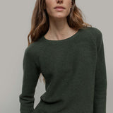 Verde Foresta | Maglia cashmere rigenerato