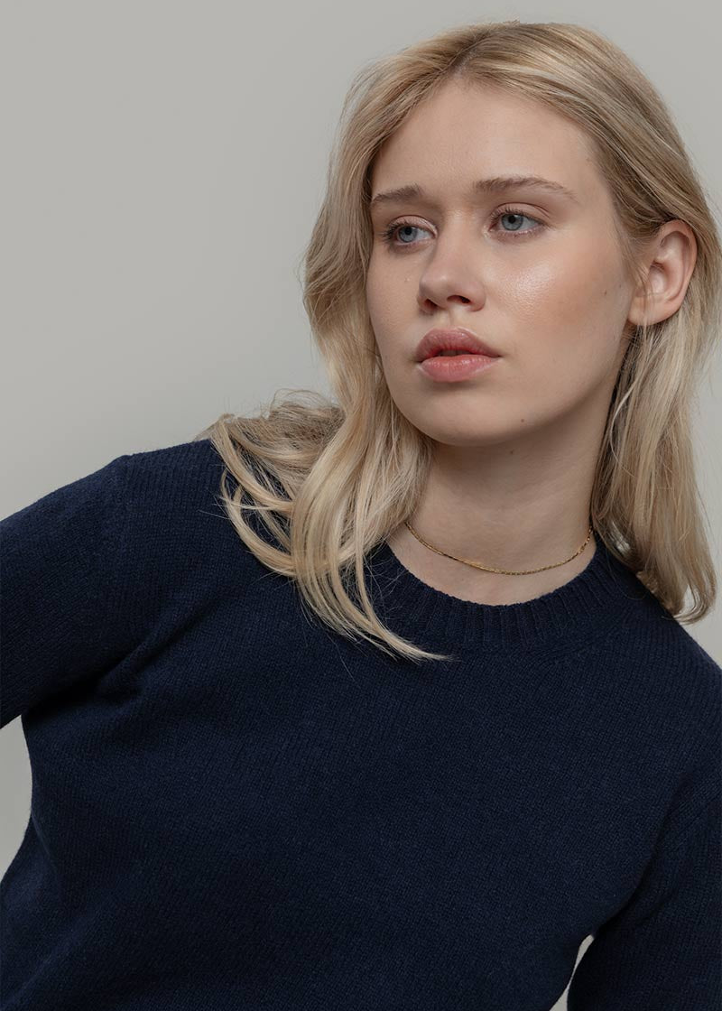 Blu Mora | Maglia Donna Lana Rigenerata Laura
