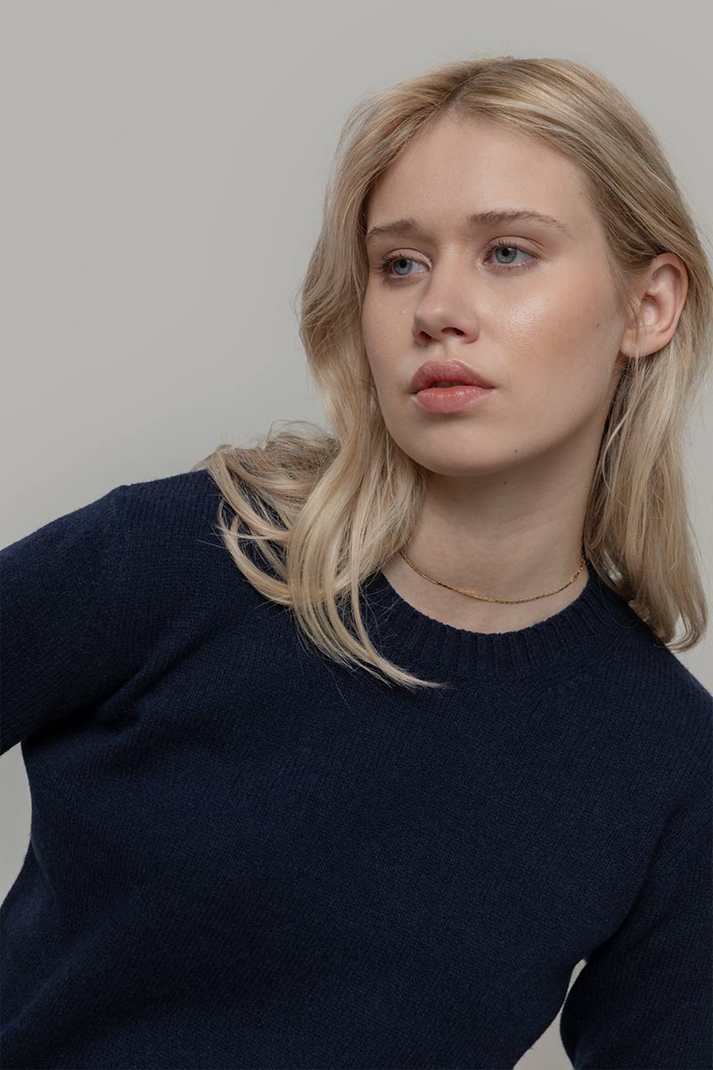Blu Mora | Maglia Donna Lana Rigenerata Laura