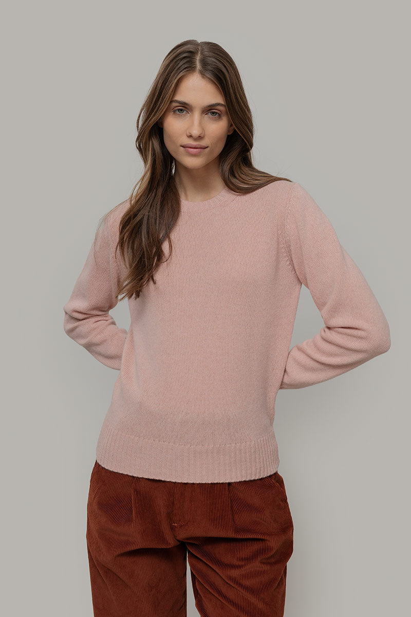 Maglia Donna Lana Rigenerata Laura Rosa - Rifò Lab Moda circolare made in Italy