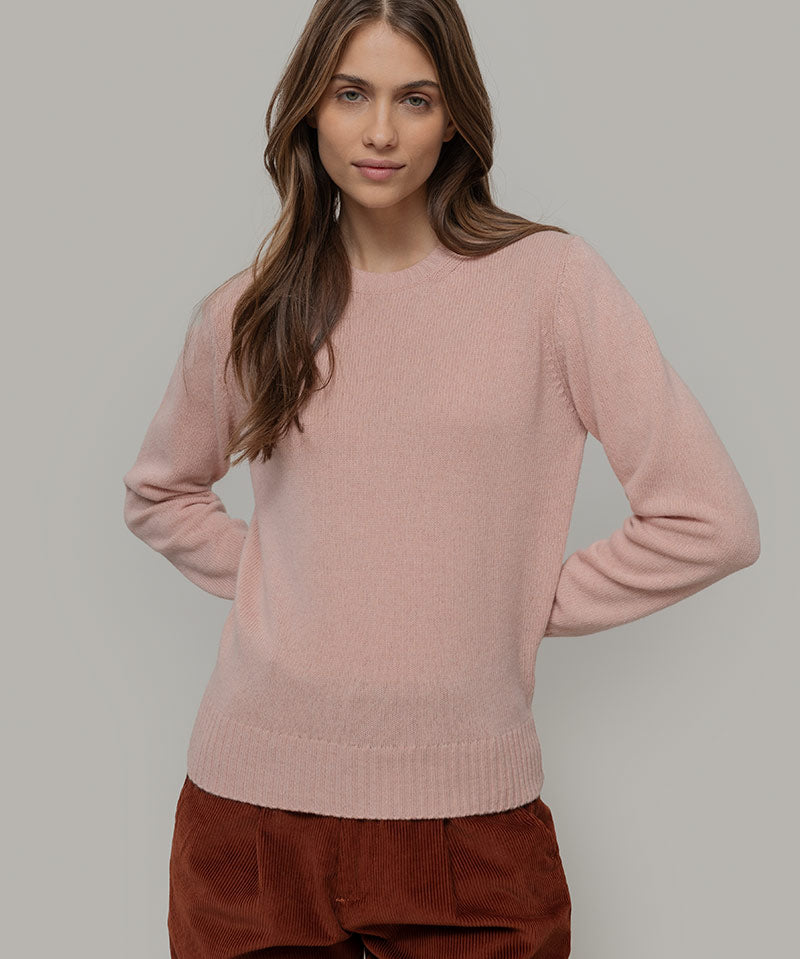 Maglia Donna Lana Rigenerata Laura Rosa - Rifò Lab Moda circolare made in Italy