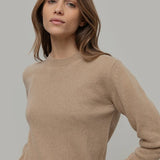 Maglia Girocollo Donna Cashmere Rigenerato Edda - Rifò Lab Moda circolare made in Italy