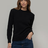 Maglia Donna Cashmere Rigenerato Edda Nero Ardesia