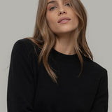 Maglia Donna Cashmere Rigenerato Edda Nero Ardesia
